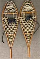 GOOD PR OF HAND MADE SINEW SNOW SHOES