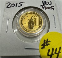 2015 1/10th Oz GOLD .9999 - Proof