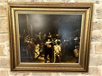Rembrandt ‘The Night Watch’ Print, Framed