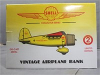 Shell 1/32 Diecast Vintage Airplane Bank No. 2
