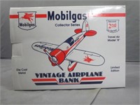 Mobilgas 1/32 Diecast Vintage Airplane Bank No. 2