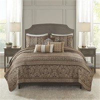 $119 - Madison Park Quilt Traditional Damask Desig