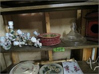 (1) Candelabra, Plates, Display Box