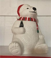 Coca-Cola Christmas Polar Bear Cookie Jar