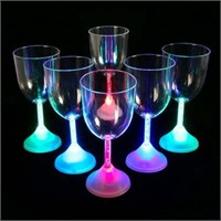 ART & ARTIFACT LED Light up White Wine Glasses Set