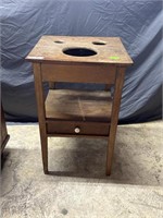 Single drawer wash basin stand with under shelf in