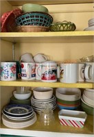 Miscellaneous kitchen cabinet lot