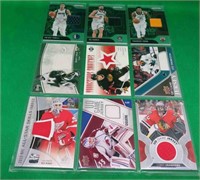 9x Hockey & Basketball Jersey Relic Cards Thornton