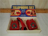 Very Rare Durham Dial Telephone Set Vintage Toy
