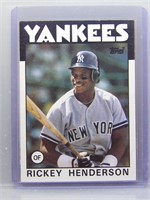 1986 Topps Rickey Henderson