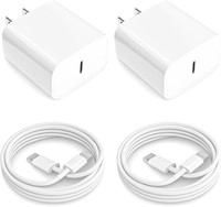 IPhone 14 13 12 11 Fast Charger, 2Pack 20W PD