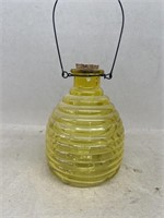 Yellow wasp glass trap