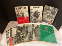 Boy Scout merit badge books /first aid book