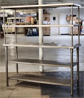 Stainless Work Table w/ (4) Shelves