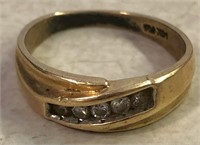 DT- 14K Yellow Gold Diamond Ring