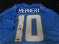 CHARGERS JUSTIN HERBERT SIGNED JERSEY COA