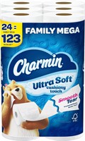 Charmin Ultra Soft  24 Family Mega Rolls