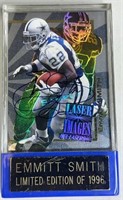 1996 Emmitt Smith Signed Laser Images Card w/ COA