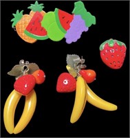Fruit Barette and Earrings