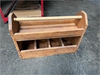 Vintage wooden tool carrier