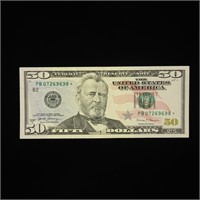 2017-A $50 Federal Reserve Star Note (AU)