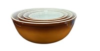 (4) Pc Set Pyrex Mixing Bowls-Old Orchard