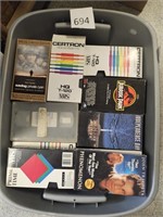Tote full of VHS tape