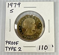 1979 S Proof Type 2 Susan B Anthony Dollar