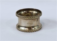 1909 Birmingham Sterling Silver Napkin Ring