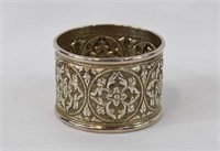 Unmarked European Silver Napkin Ring