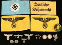 Lot of German WWII Armbands & Insignia