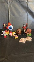 Assorted Retro Figurines Qty 9