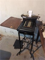 Antique burrough's adding machine