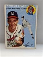 1954 Topps #20 Warren Spahn Braves HOF