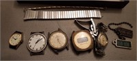 LOT OF OLD WATCHES, PLUS