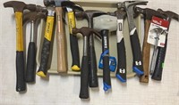 Lot of Various Style Hammers: Stanley, Hart & More