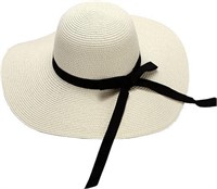 Women Floppy Wide Brim Straw Sun Hat