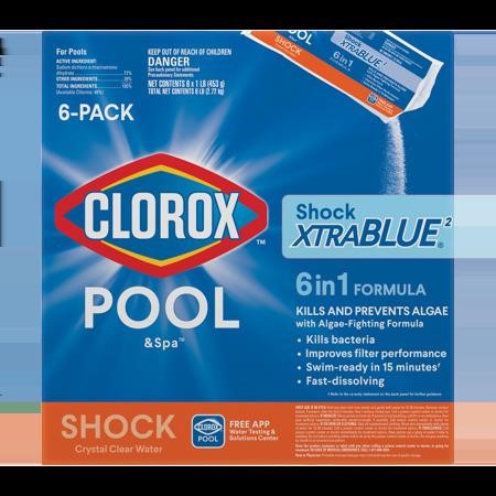 Clorox 6pk Shock XtraBlue - 6lb