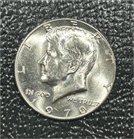 1970-D Silver Kennedy Half Dollar BU *Key Date