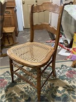 Cane bottom chair. Seat 17.5 “