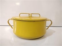 Dansk Enameled Yellow Metal Pan