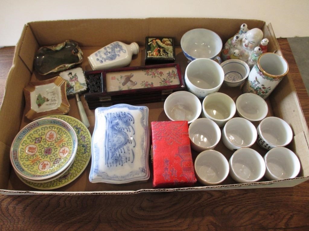 Flat of Oriental Small Collectibles