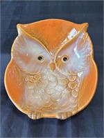 Owl Bowl   (orange & brown)