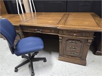 Romweber Executive Desk, Chair, Chair Mat