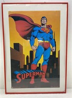 28x40in - 1989 Litographed Norman James Superman