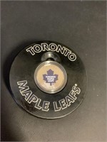 2008 $1 Toronto Maple Leafs hockey puck coin
