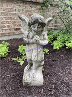 19"T Cement Angel Garden Statue