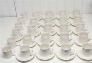 PIER 1 PORCELAIN TEA/COFFE CUPS & SAUCERS