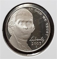 PROOF JEFFERSON NICKEL-2007-S