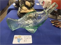 GLASS FISH THEMED DECANTER